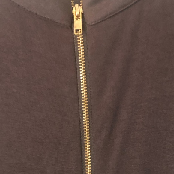 Sleepless olive green dress w/ gold zipper (back) - Picture 3 of 5